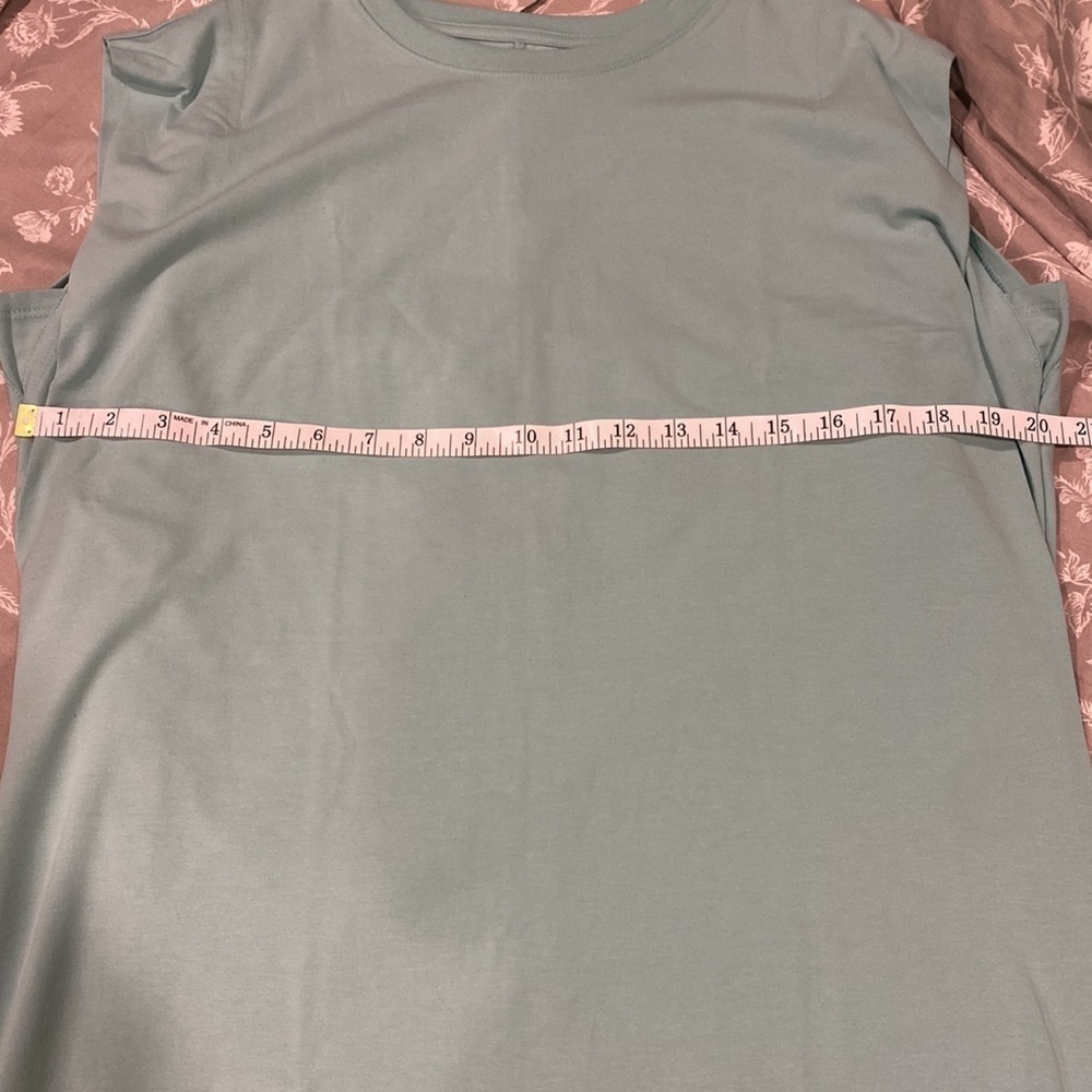 A New Day Sleeveless Tee Shirt Dress NWT Teal - Picture 11 of 11